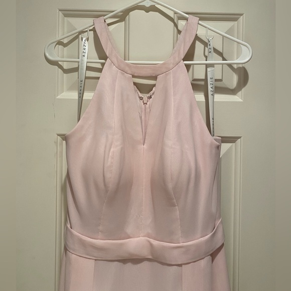 Azazie Melody Blushing Pink Bridesmaid Dress - Picture 3 of 10